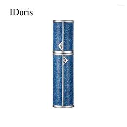 Storage Bottles IDoris Perfume Vaporizers 5ml Glass Empty Aluminum Atomizer Metal Portable Travel Spray Bottle V