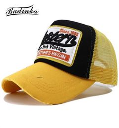 Ball Caps 2022 New Streetwear Letter Embroidery Mesh Dad Baseball Cap Snapback Hip Hop Outdoor Y2K Trucker Hats for Women Men Gorr7995027
