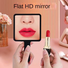 High-end Online Celebrity Mirror Makeup Mirror Hairdressing Mirror Dental for Beauty Salons Hand-Hold Mirror Generous Small Square
