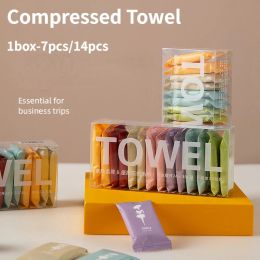 Decorations Coin Tissue 7/14pcs Compressed Towel Disposable Nonwoven Fabric Hotel Travel Supplies Wet Bathrobe Home Textile Garden