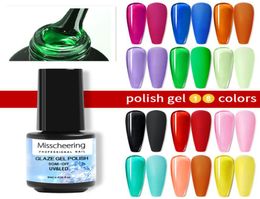 8ML Soakoff UVLED Amber Glass Glaze Gel Polish Nail Gel Colour Coat Barbie Candy Colour 18 New Colours Amber Ice5004034
