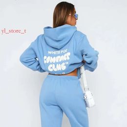 Sweatshirtsdesigners Wf- Womens Hoodies Letter Print 2 Piece Outfitshigh Quality FOX Cowl Neck Sleeve Tracksuit Pullover Hooded Sports Suit Hoodie Woman 9766