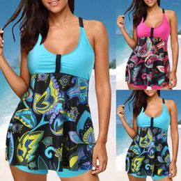 Women's Swimwear Women Flowy Tankini Swimsuits With Boyshorts V Neck Swim Tank Tops Bathing Suits 2 Piece