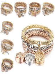 Bracelet Elastic Crystal Bracelets Force Popcorn Corn Chain Diamond Butterfly Pendant Female Simple atmosphere Jewelry Valentine5126805