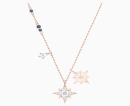 New arrival 100 925 Sterling Silver Elegant and fresh stars pendant necklaces fine Jewellery making for Women gifts delivery3819875