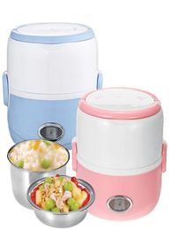 230W 1 3L Portable Electric Stainless Steel Lunch Bento Box Picnic Bag Heated Food Storage Warmer Container269q4687475