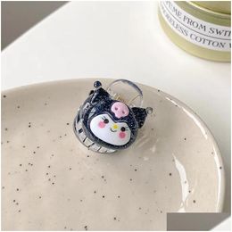 Hair Accessories Glitter Cartoon Clip Cute Kuromi Clips Girl Hairpin Temperament Girls Headdress Wholesale 2159 Drop Delivery Baby Kid Dhxub