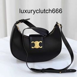 Round Designer bag shoulder bag ce bag Shoulder Postman Half Bag Crossslung Leather Half Moon Underarm Bag Fashion Bag T828