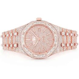 Premium Iced Out Moissanite Watch Colourless Diamond Watch For Men Best Quality Wholesale Price