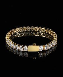 Jewelry bracelets 3mm 4mm 5mm Tennis chains Design for Women Men hip hop chainTitanium Steel Bracelet with CZ diamond Lover Gold S3787959