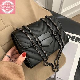 Bag Women's Mini Handbags 2024 Designer Luxury Ladies Sling Crossbody Over Shoulder Black Leather Cross