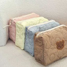 Diaper Bags Embroidery Baby Nappy Bag Stroller Bear Candy Colour Portable Storage Toiletry Organiser Mommy for Mom d240430