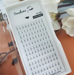 Seashine handmade 5D short stem prefanned russian volume premade fan fake eyelashes different size individual false eyelashes1155000