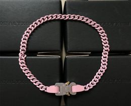 Link Chain 1017 ALYX 9SM Pink Necklace Bracelet Simple And Versatile Couple With The Same Functional Style Ins Accessories8640409