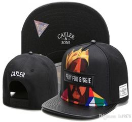Brand Sons PRAY FOR BIGGIE leather snapback hats gorras bones for men women adult sports hip hop street outdoor sun baseb2186815