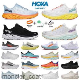 Men Hokah Mulheres Running Shoes Running Hokahs One Clifton Bondi 8 9 Black White Choque Absorvendo Carbono X2 Designer Sneakers Salbing Runner Outdoor Trainers Walking Walking