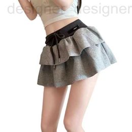 Skirts designer brand Mm24 Summer New Fashionable Letter Design Temperament Academy Style Slim 100 pleated Short Skirt for Women UPK7