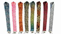 New 10 Pcs Leopard print Top Quality Universal Mobile Phone Strap Anime Cartoon Key Chain Neck Lanyard Badge Holder Strap K0043278089