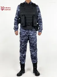Gym Clothing Blue Dot Digital Camo Service Combat Suit Set