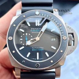 Men Watches Fashion Luxury Waterproof Multifunction Watch Penerei Diving Series Automatic Mechanical Mens Watch 47mm Date Display Waterproof Night Glow Matte Tit