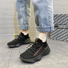 Casual Shoes Men And Women Couple Sneakers Slip On Flat Breathable Tennis For Outdoor Walking Large Size 35-44