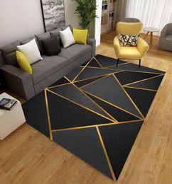 Geometric Printed Carpet in the living room AntiSlip Washable Large Rugs Bedroom Bedside Sofa Floor Mat Decor Soft Area Carpets2820220