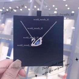 Designer Swarovskis necklace Jewellery Necklace Jumping Heart Swan Necklace Female Element Crystal Smart Clavicle Chain 56