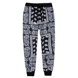 Men's Pants Polyester Bandana Paisley Pants jogging mens sports pants Tracksuit Harajuku Trousers spring hip-hop streetwearL2405