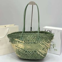 Handbag Luxury Tote Bag Totes Womens Designer Bags Woven Beach Rattan Purse Loewew Shoulder Wallet Capacity Wicker Panier Palm Crossbody Backpacks ILO7