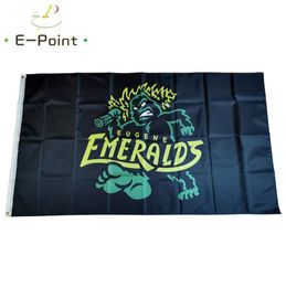 MiLB Eugene Emeralds Flag 35ft 90cm150cm Polyester Banner decoration flying home garden Festive gifts9357563