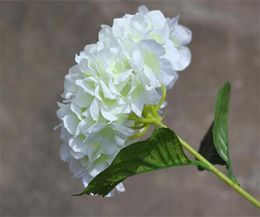 Silk Single Stem Hydrangea 76cm2992quot Length Artificial Flowers European Hydrangea Large Flower Head for Wedding Centerpiece4057492