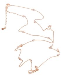 100 925 sterling silver jewelry top quality winter sweater station 85cm 102cm cz long chain necklace8654903