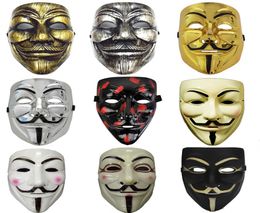 Party Cos Masks V for Vendetta Adult Mask Anonymous Guy Fawkes Halloween Masks Adult Accessory Party Cosplay9904636