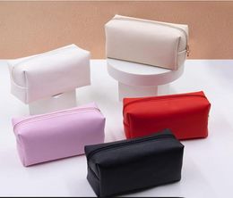 Fashion Cosmetic Bag PU Leather Makeup Handbag Girls Cute Pink Women Travel Toiletry Storage Pouch Waterproof Organizer Make Up Ca4397106