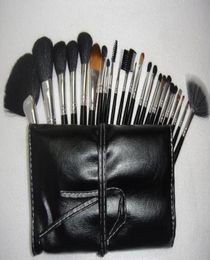 2018 New Brand M 24PCS Professional Cosmetic Makeup Brushes Set Kit Tool Black Pouch Bag7381918