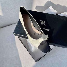 The Row shoes TR Shoes Rois Women Designers for shoes Dress women in summer 2022 new style square head versatile color matching Size 34-39 2024