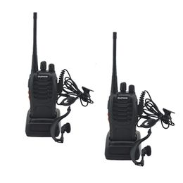 2pcslot BAOFENG BF-888S Walkie talkie UHF Two way radio baofeng 888s UHF 400-470MHz 16CH Portable Transceiver with Earpiece 240430