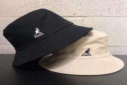 Hat Kangaroo flat top fisherman039s basin black white men039s and women039s sunshade7188107