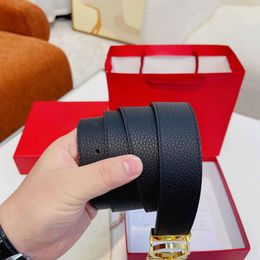 Fashion Brand Belt Men Women Gold Silver Black Letter Buckle Genuine Leather Belt Luxury Designer Man Lady Formal Jeans Dress Belts Waistband Top Quality