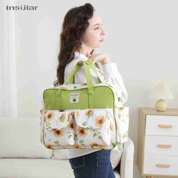 Diaper Bags Insular Mummy Large Capacity Diaper Stroller Bag Waterproof Outdoor Travel Diaper Maternity Bag Baby Nappy Travel Changing Bags d240429