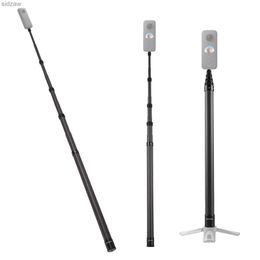 Selfie Monopods Camnoon 3 metrelik taşınabilir selfie sopa, karbon fiberden yapılmış geri çekilebilir selfie standı ve 4 bölüm donanımlı wx