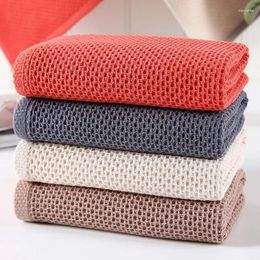 Towel Square Cotton Honeycomb Lattice Hand Towels Plaid Face Care Magic Bathroom Sport Household Non-disposable 34x34cm