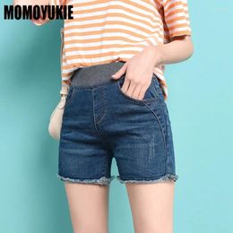Women's Jeans Korean Version Casual Versatile Elastic High Waisted Straight Leg Pants 2024 Summer Loose Tight Waist Shorts