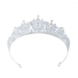 Hair Clips Cubic Zirconia Bride Tiaras For Women Wedding Accessories Prom Birthday Party Quinceanera Crowns Bridal Headdress