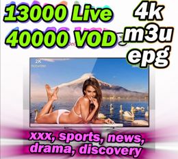 Smart TV HD m3u xxx Receivers tv abonnement Stable 4K Smarters epg VOD films sports xtream Code Smarters Pro Android TV box pc