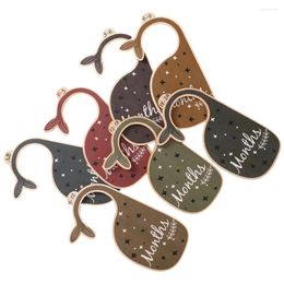 Storage Bags 7 Pcs Elegant Wooden Decorative Exquisite Creative Cute Baby Hanger Dividers For Clothes Wardrobe Clothing