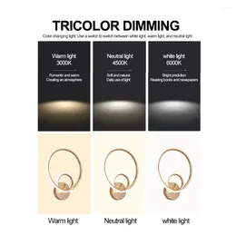 Wall Lamp Home Interior Ring Light Fixture 1280LM Nordic Bedroom LED Living Room Background Aisle Decor Lighting