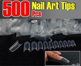 WholeNew Nail Art Clear Half Well False Acrylic Nail Tips For UV Gel Decoration5624625