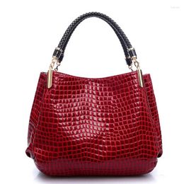 Evening Bags Girls Crocodile Pu Leather Messenger Large Capacity Women Handbags Ladies Casual Totes Satchel Fashion Shoulder Bag