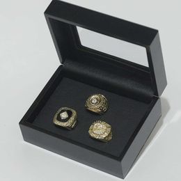 Emqm Band Rings Baseball 1966 1970 1983 Baltimore Oriole Championship Ring 3 Solid Black Wooden Box Set